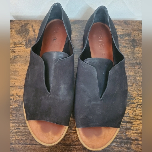 1.State Black Leather Cassidee Slide-On Shoes Size 7 - Picture 6 of 9